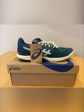 Asics Teal and White Men's/Women's Running Shoe